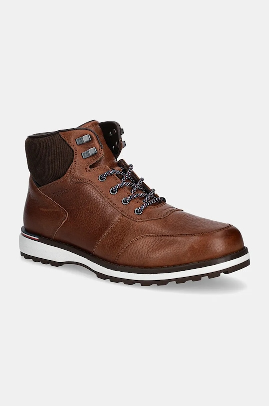 

Кожаные ботинки CORPORATE WARM OUTDOOR LTH BOOT Tommy Hilfiger, коричневый
