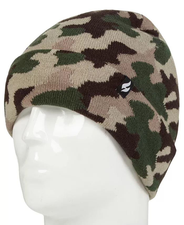 

Мальчики 8-16 Gavin Camouflage вязаная свертывающаяся шапка Heat Holders, зеленый