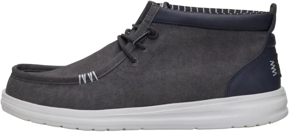 Лоферы HEYDUDE mens Wally Mid Gripr Vin Classic, черный