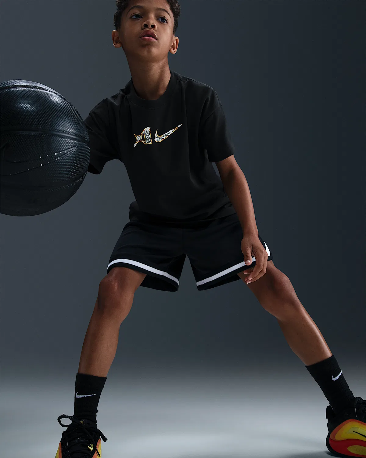 Детская футболка Dri-FIT A' One, Black — фото 3