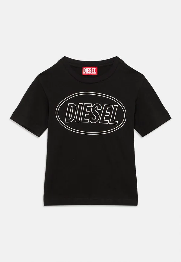 Футболка унисекс с принтом в виде круга Diesel, Nero