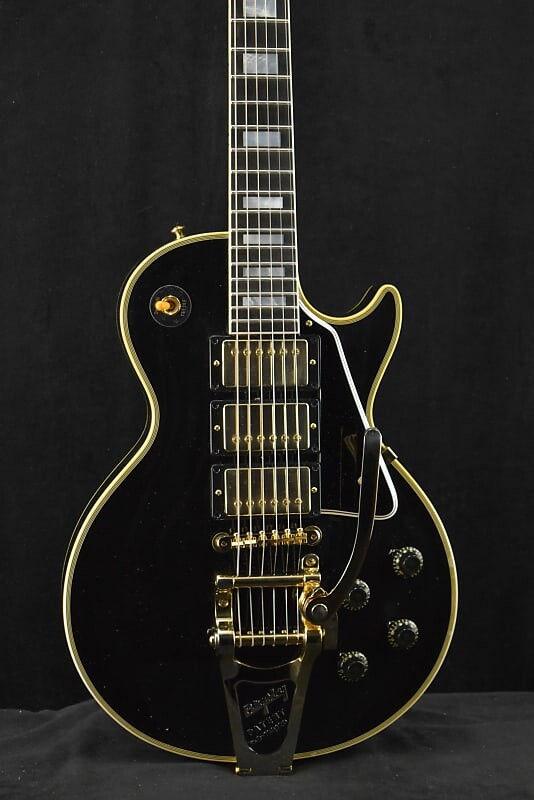 

Электрогитара Gibson Murphy Lab 1957 Les Paul Custom 3-pickup Bigsby Light Aged Ebony