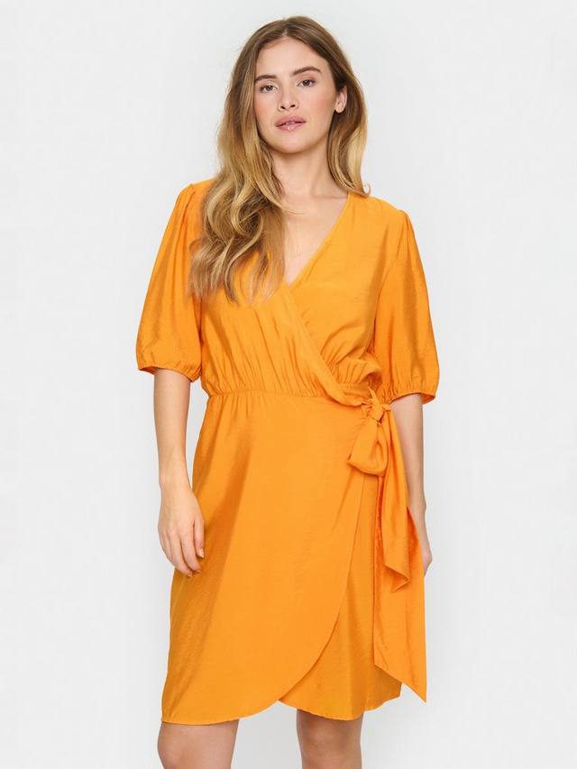 

Платье-обертка с коротким рукавом eleanor Saint Tropez, цвет Apricot