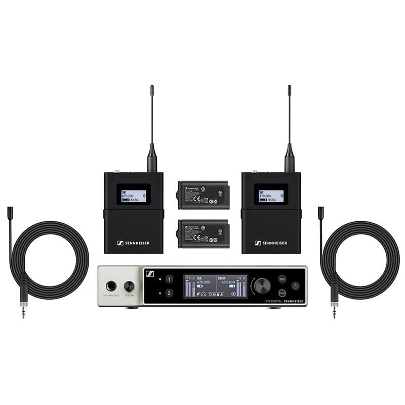 

Беспроводная система Sennheiser Sennheiser EW-DX MKE 2 SET - Dual Lavalier Wireless System (Q1-9 Band / 470-550 MHz)