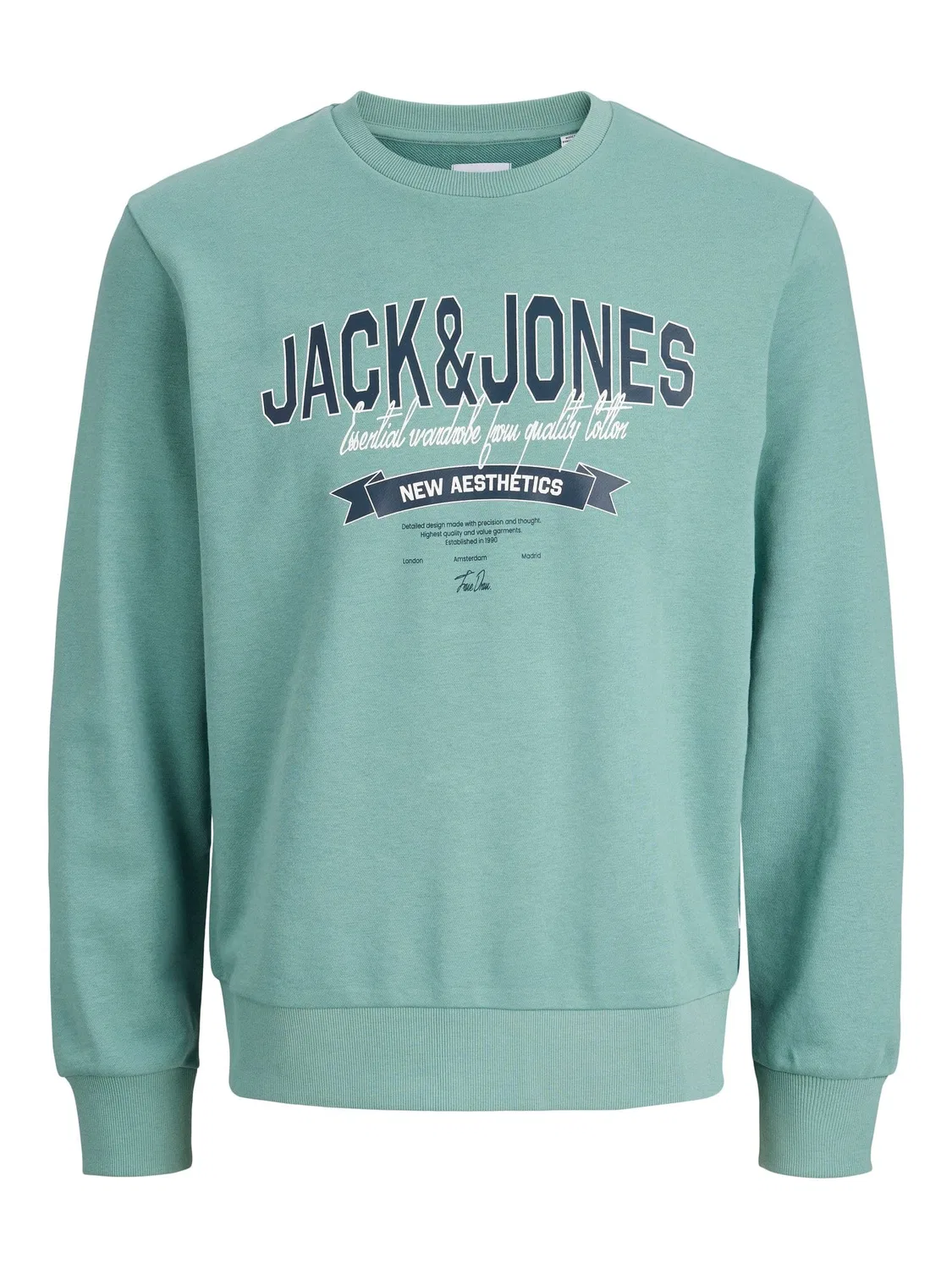 Свитшот с логотипом JACK & JONES Junior, минеральный синий