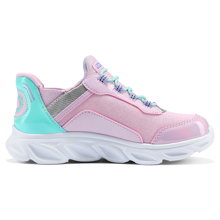 Кроссовки для бега SKECHERS GIRLS для детей начальной школы Skechers Kids, розовый/мультиколор — фото 2
