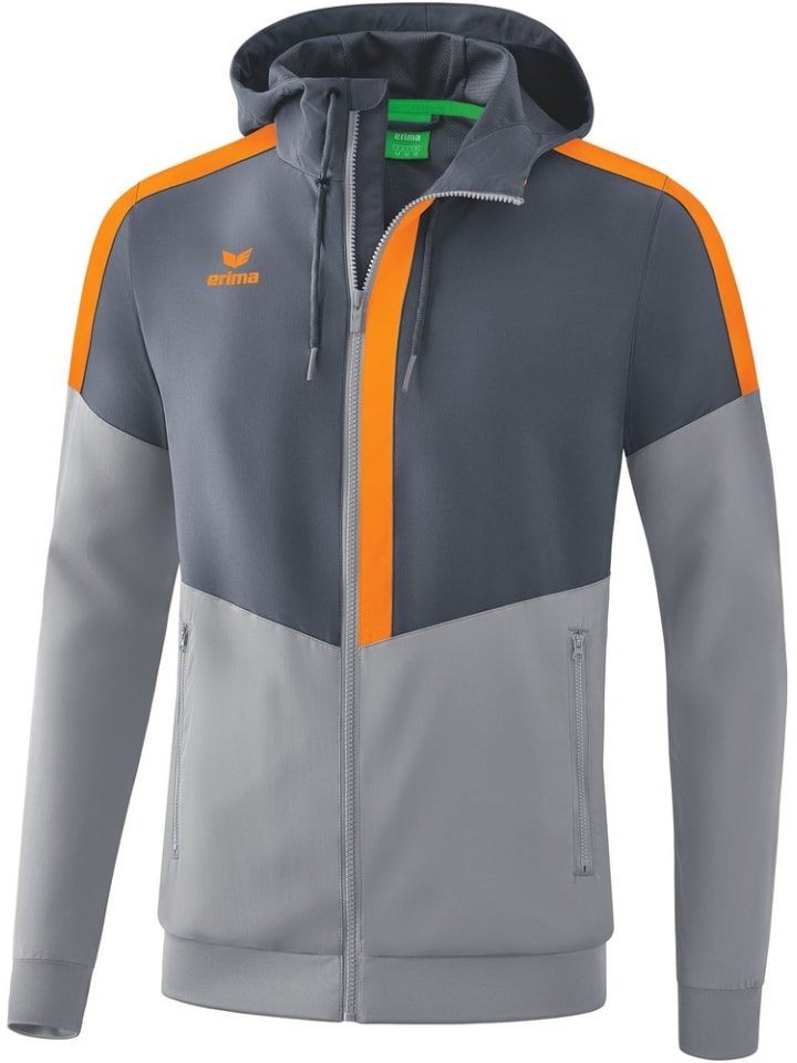 

Спортивная куртка Squad Tracktop Jacke Mit Kapuze erima, серый