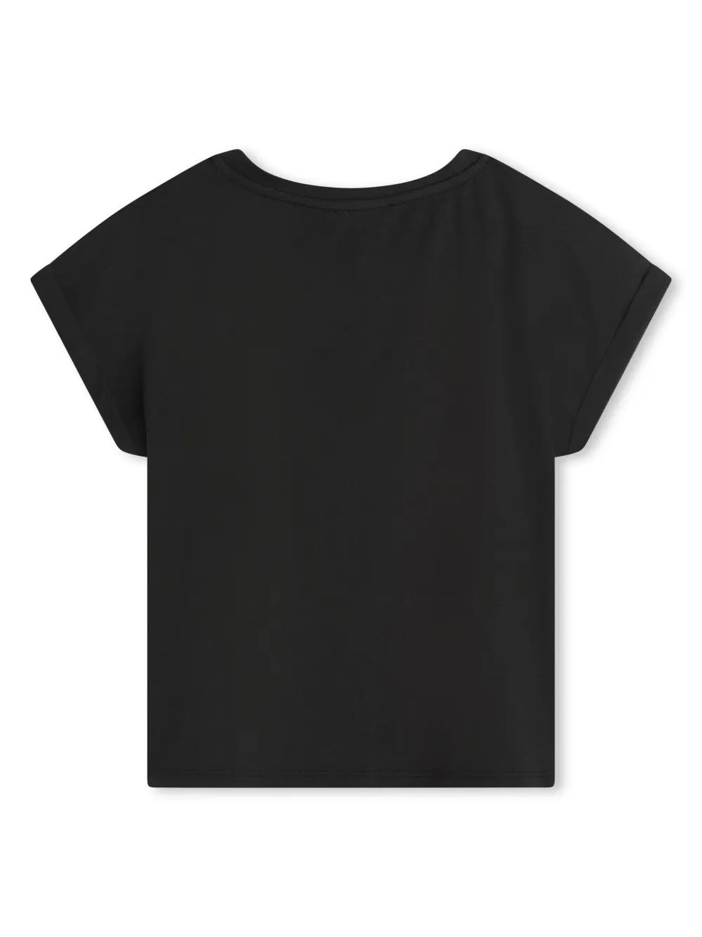 Футболка из органического хлопка с логотипом Dkny Kids, черный — фото 2