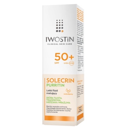 

Солнцезащитный крем Solecrin Purritin Ultra-Matte Spf 50 - 40 мл Iwostin