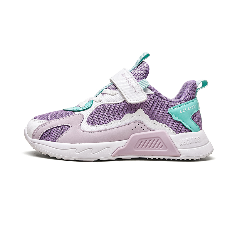 

Скользоустойчивые, износостойкие, дышащие низкие детские повседневные туфли Kids' ABC KIDS, light taro purple/pink green