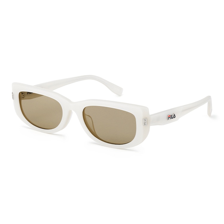 

FILA Прямоугольные солнцезащитные очки с пластиковой оправой Unisex, 06S9 Moon White