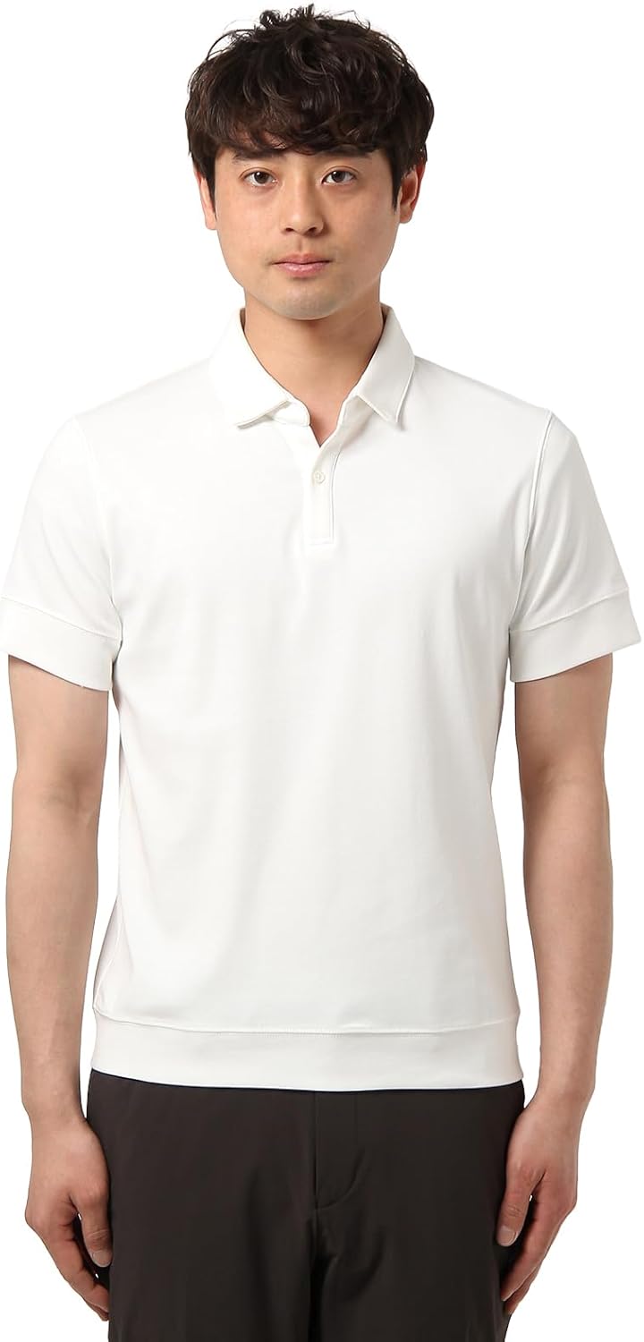 

Мужская поло-рубашка с коротким рукавом Suit Square, моющаяся, деловая, стандартная, офисная повседневная, простая, белый