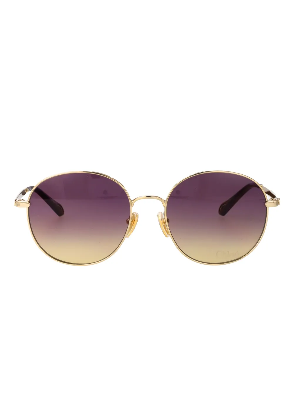 

Солнцезащитные очки круглой формы Chloé, золотистый