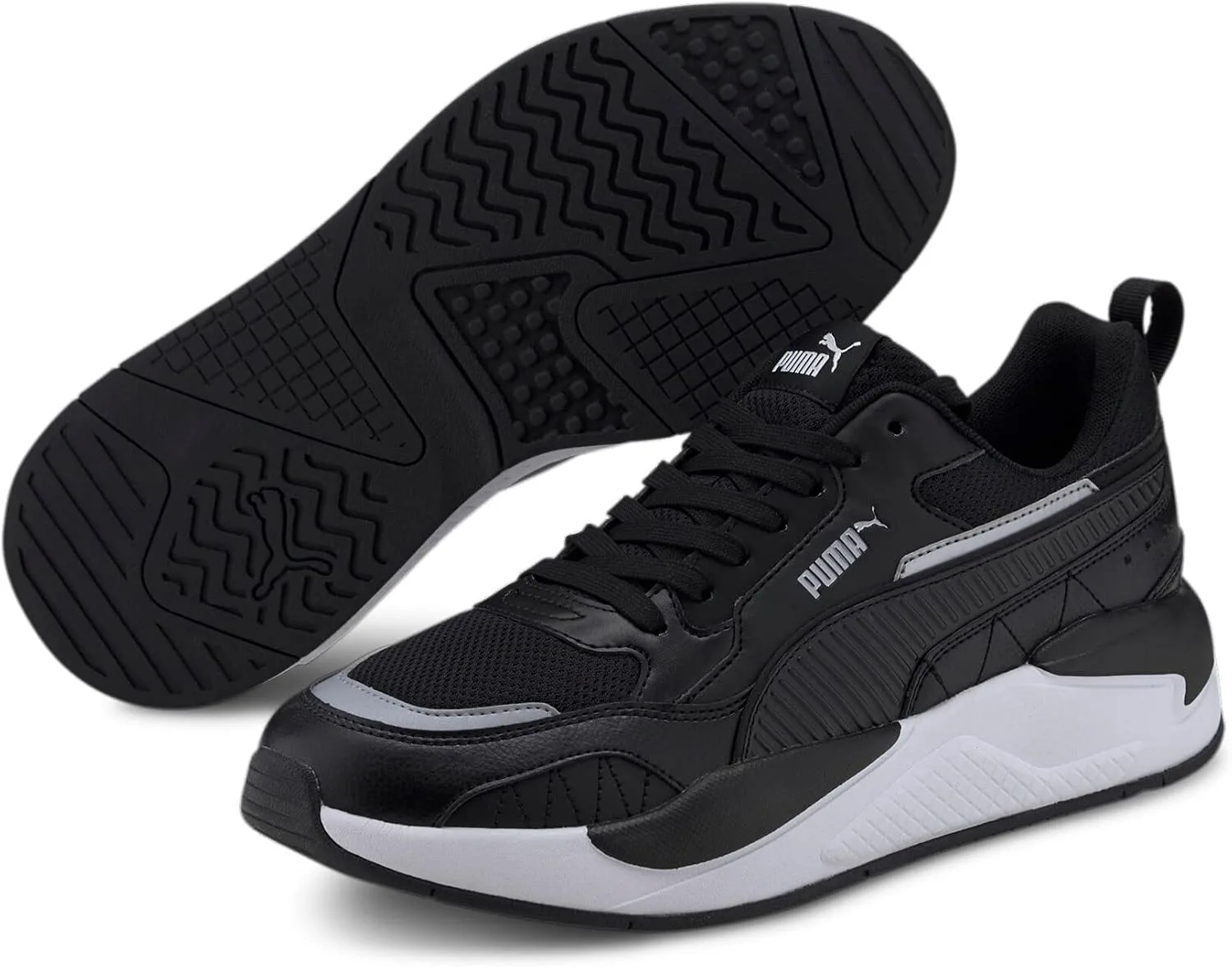 Кроссовки PUMA Unisex Adult X-Ray 2 Square, белый/черный — фото 2