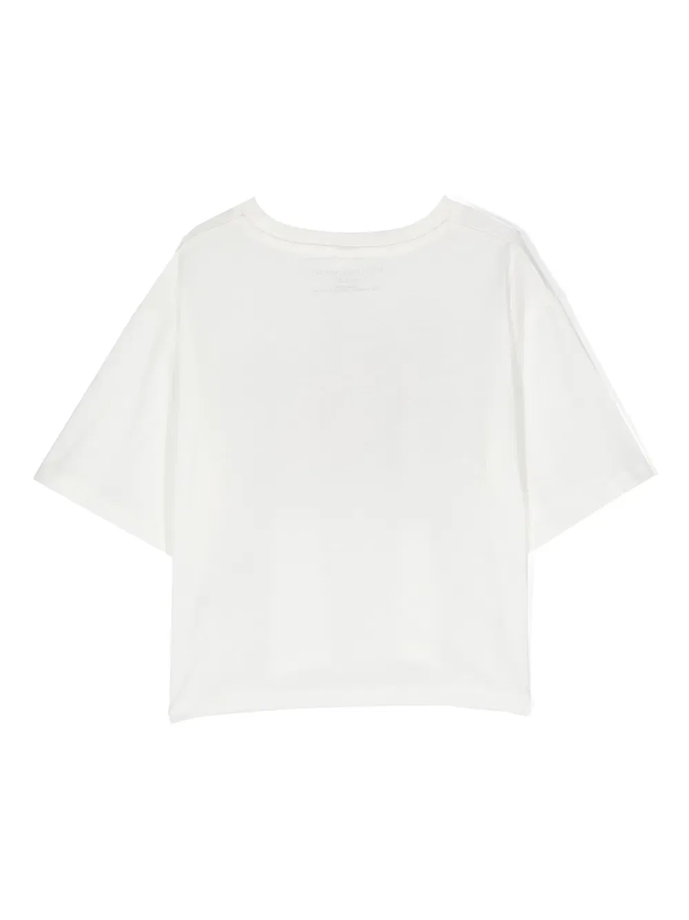 Хлопковая футболка с графическим принтом Stella Mccartney Kids, белый — фото 2