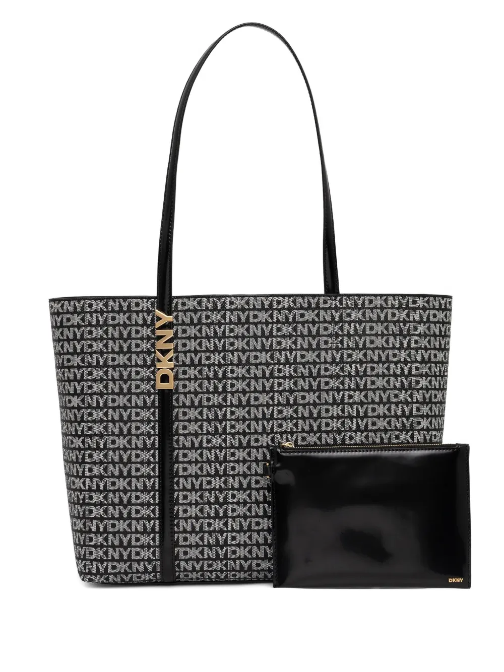 

Сумка-тоут с логотипом DKNY, черный