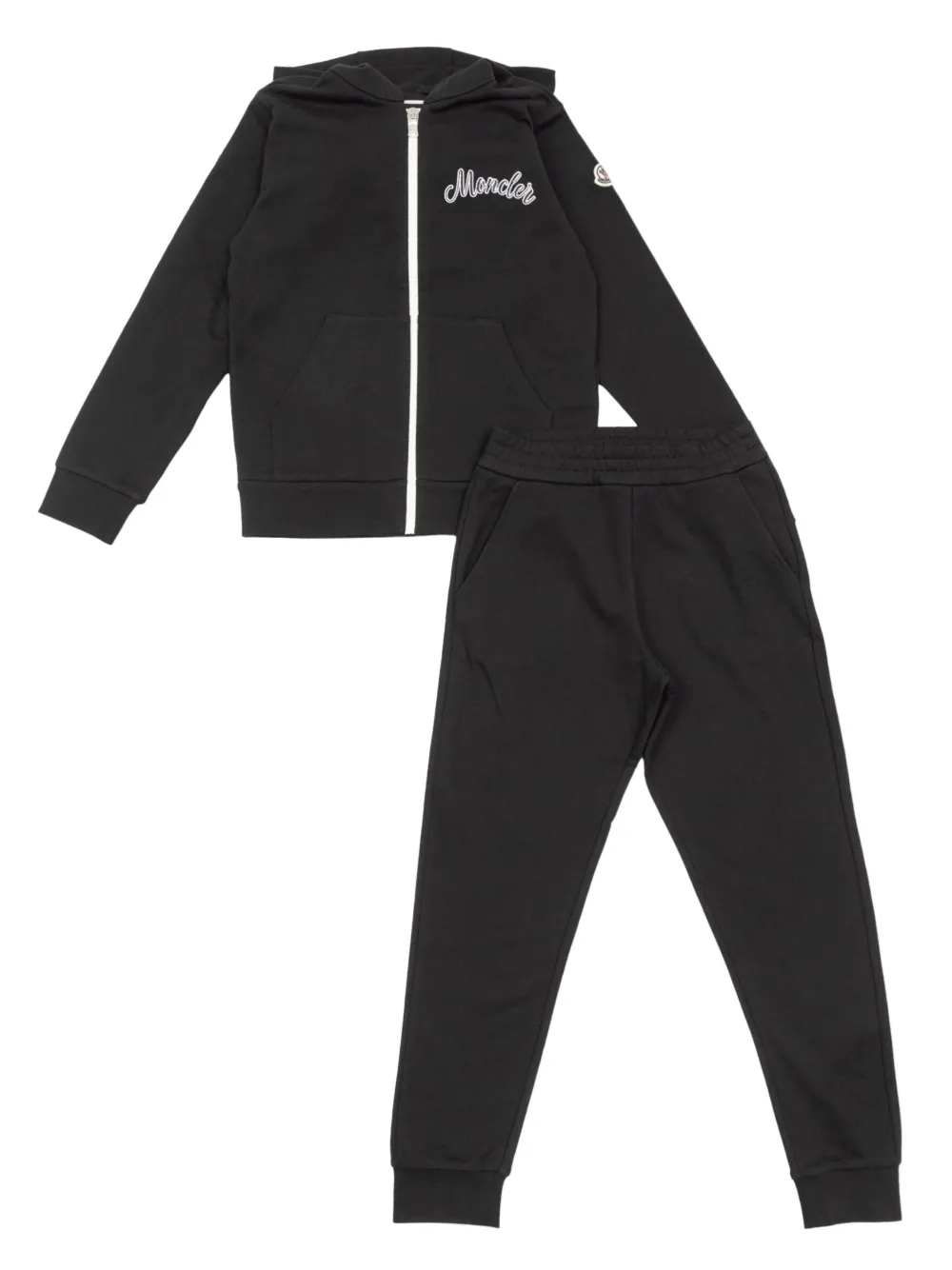 

Спортивный костюм с логотипом Moncler Enfant, черный