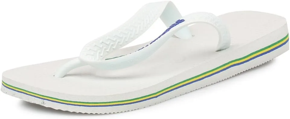 Шлепанцы Havaianas с флагом Бразилии, белый
