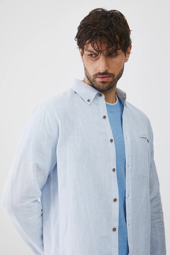 

Льняная рубашка Medicine, синий