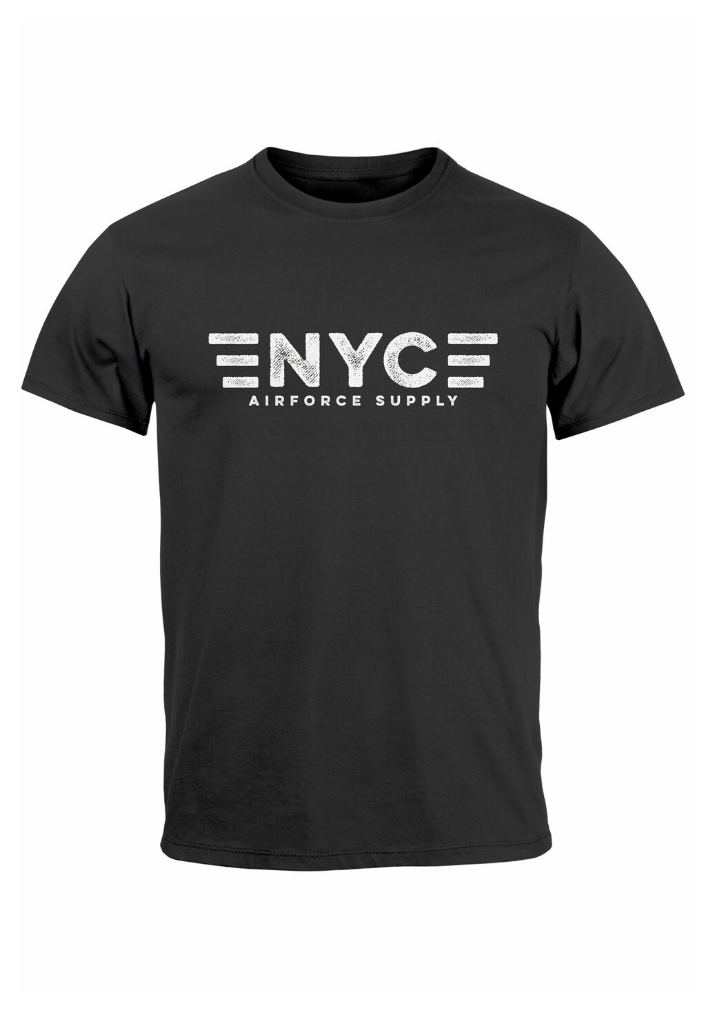 

Футболка с принтом NYC NEW YORK CITY AIRFORCE SUPPLY ARMY P Neverless, черный