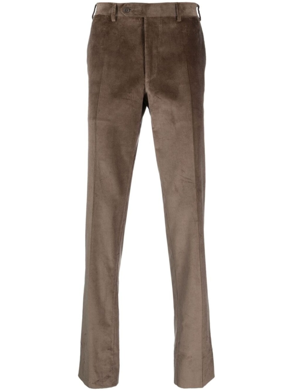 

Canali вельветовые брюки прямого кроя, коричневый