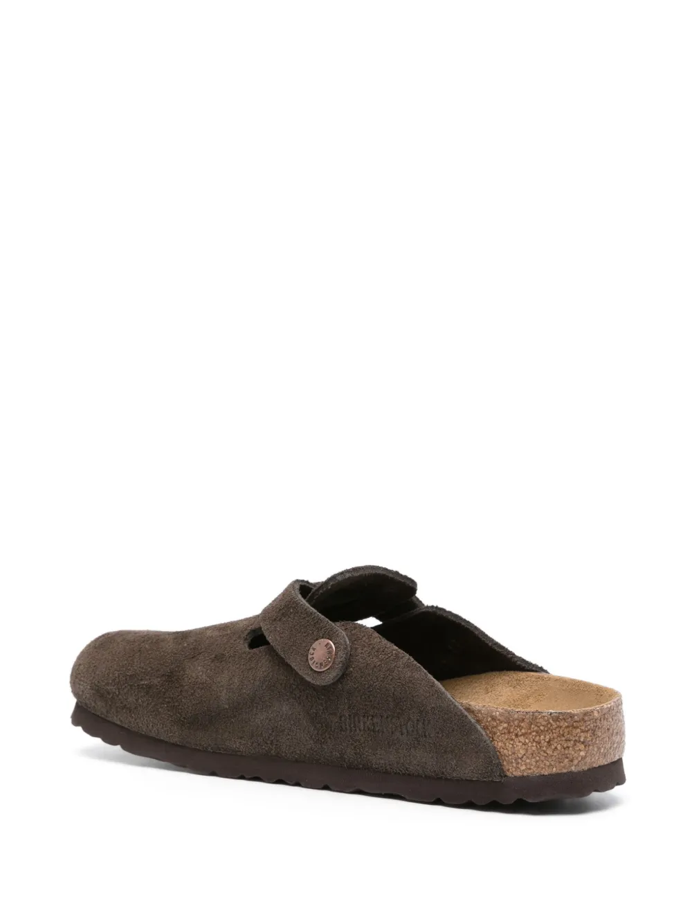 Замшевые слиперы Boston BIRKENSTOCK, коричневый — фото 3