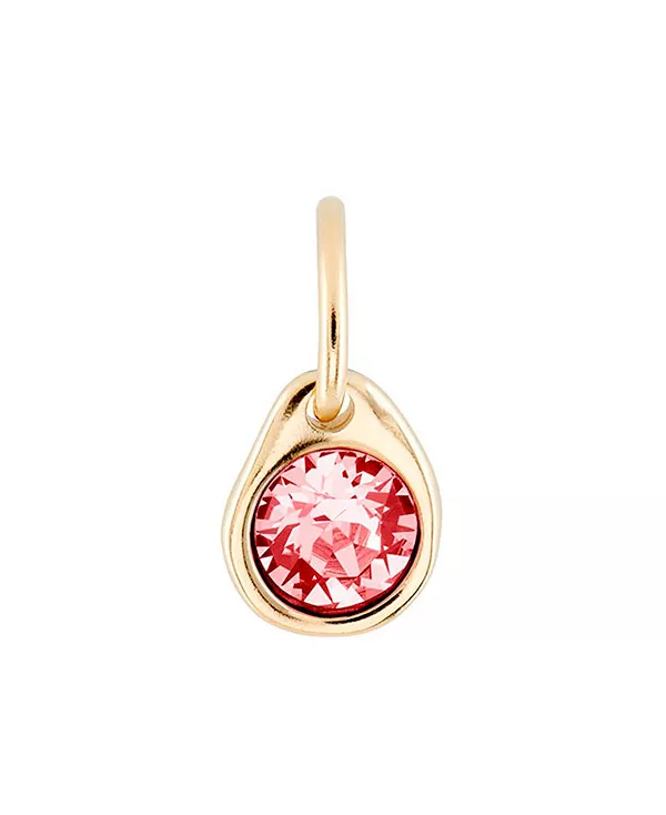 

Круглый шарм из металлического сплава с ограненным камнем Unode50, gold