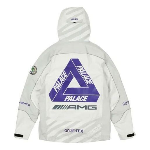 

Куртка PALACE SS21 x AMG Crossover Gore-Tex Jacket White Logo Printing Hooded Jacket, белый