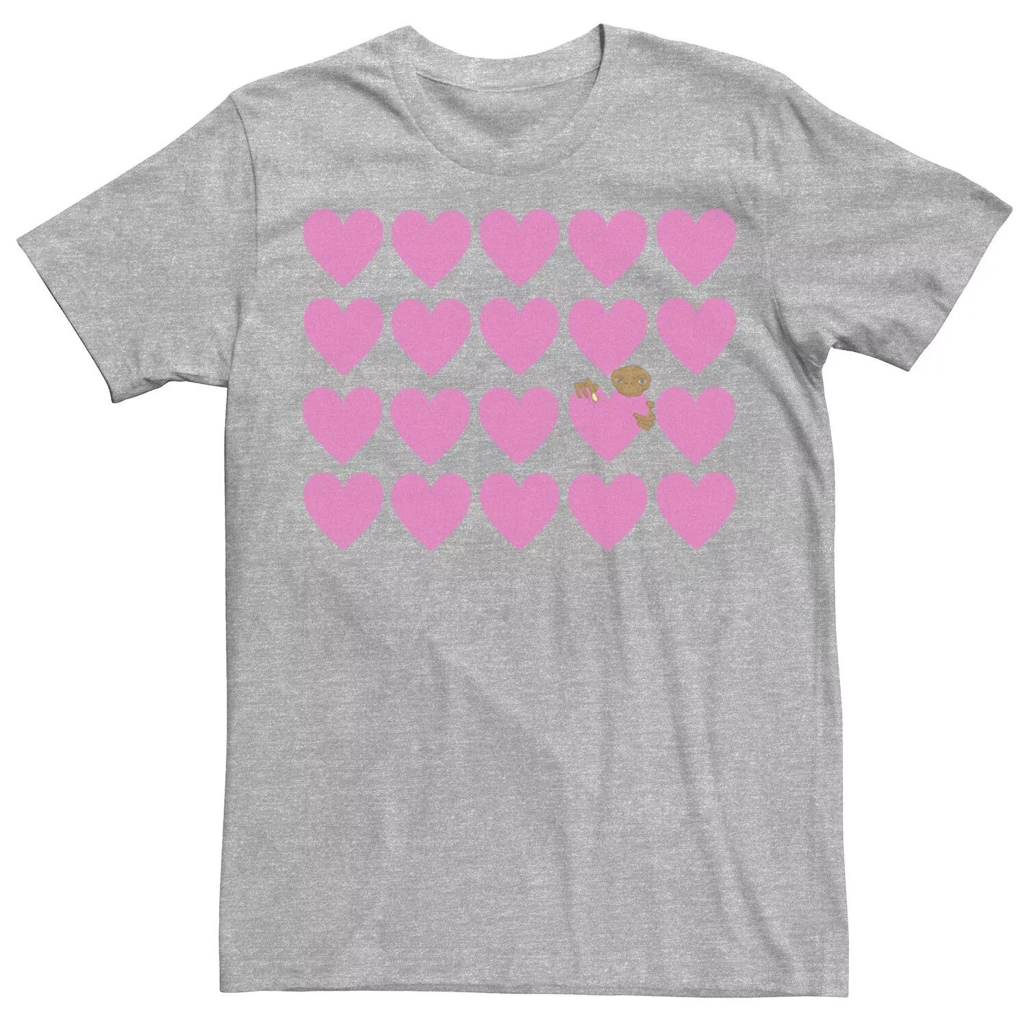 

Мужская футболка ET Peeking Hearts Licensed Character