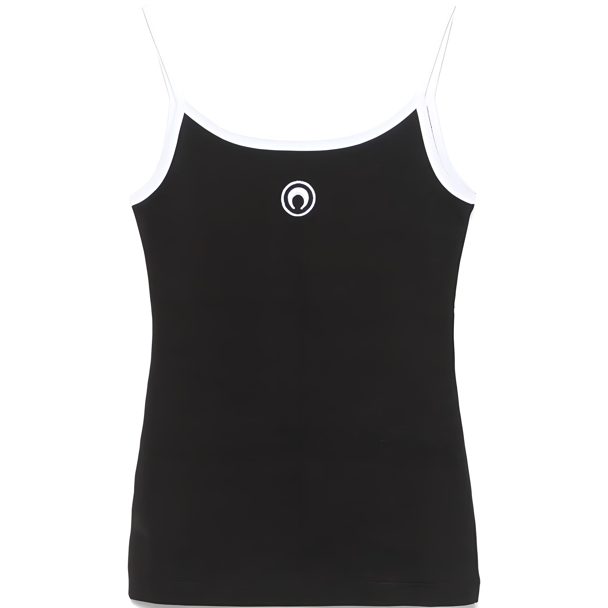 

Топ с контрастной отделкой и логотипом Moon Marine Serre, черный