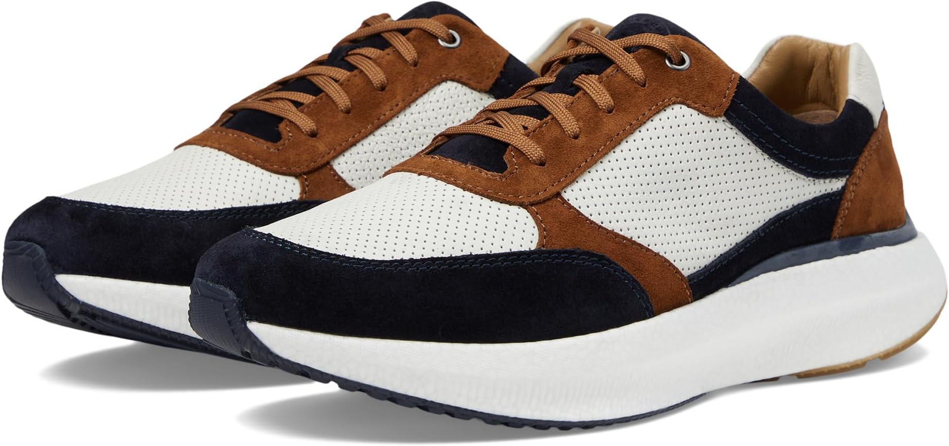 

Кроссовки Johnston & Murphy Collection Briley Perfed Jogger, цвет Navy Multi Suede/Full Grain