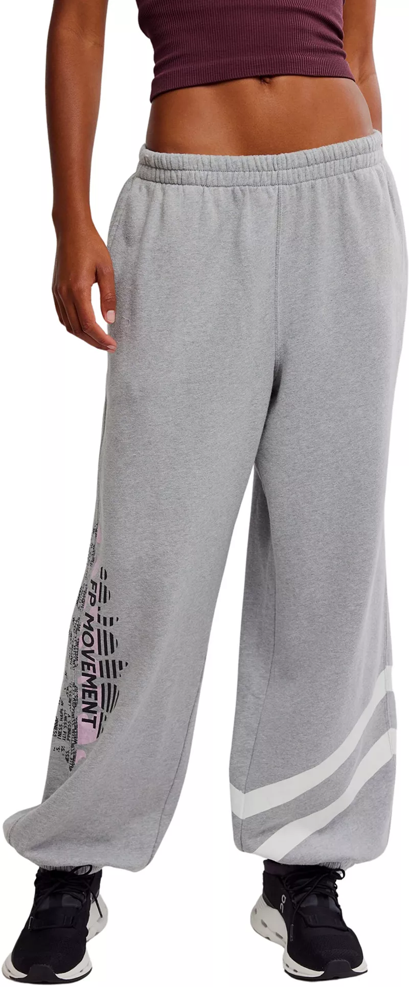 

Женские брюки с логотипом FP ​​Movement All Star FP Movement, цвет Heather Grey/White