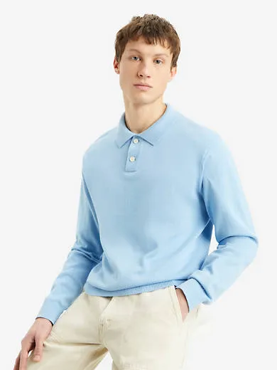

Свитер-поло с длинными рукавами Levi's, синий