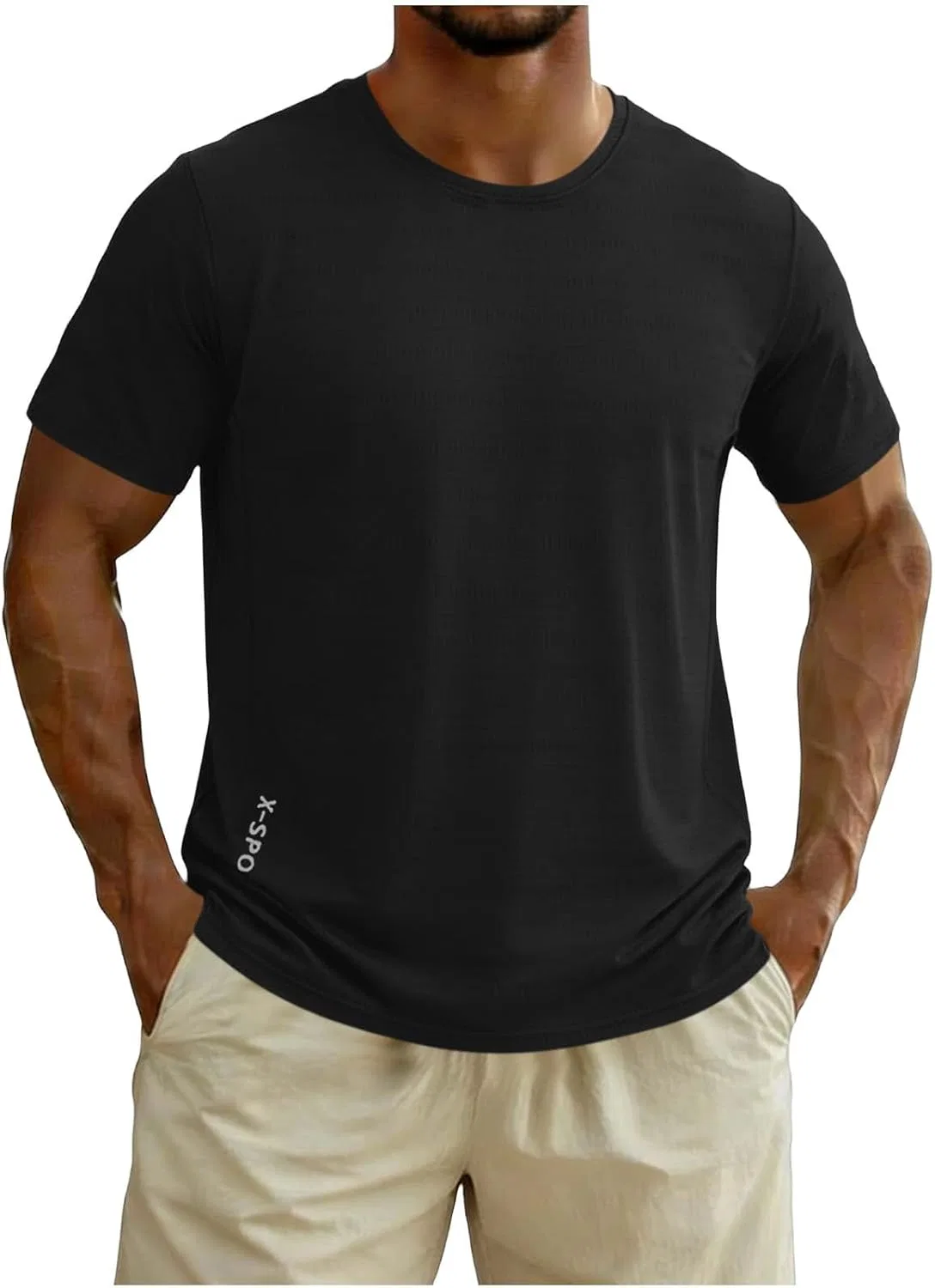 Футболка мужская с коротким рукавом, Breathable, Black