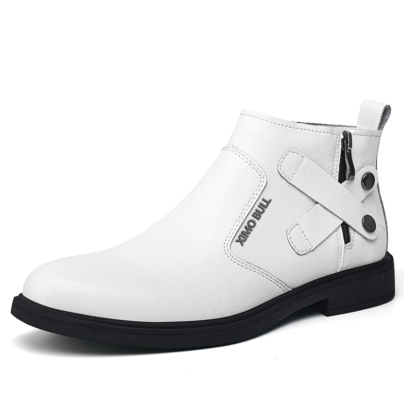

XIMO BULL Мужские повседневные кроссовки Mid Top черно-белые, цвет White