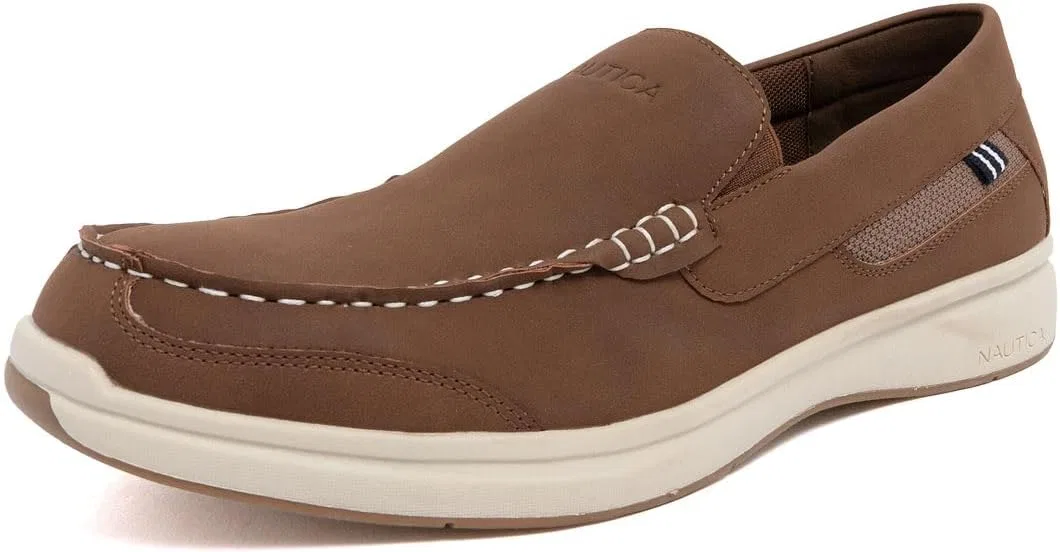 Туфли без шнурков Nautica Moccasin Deck Shoes, Brown-bidwell
