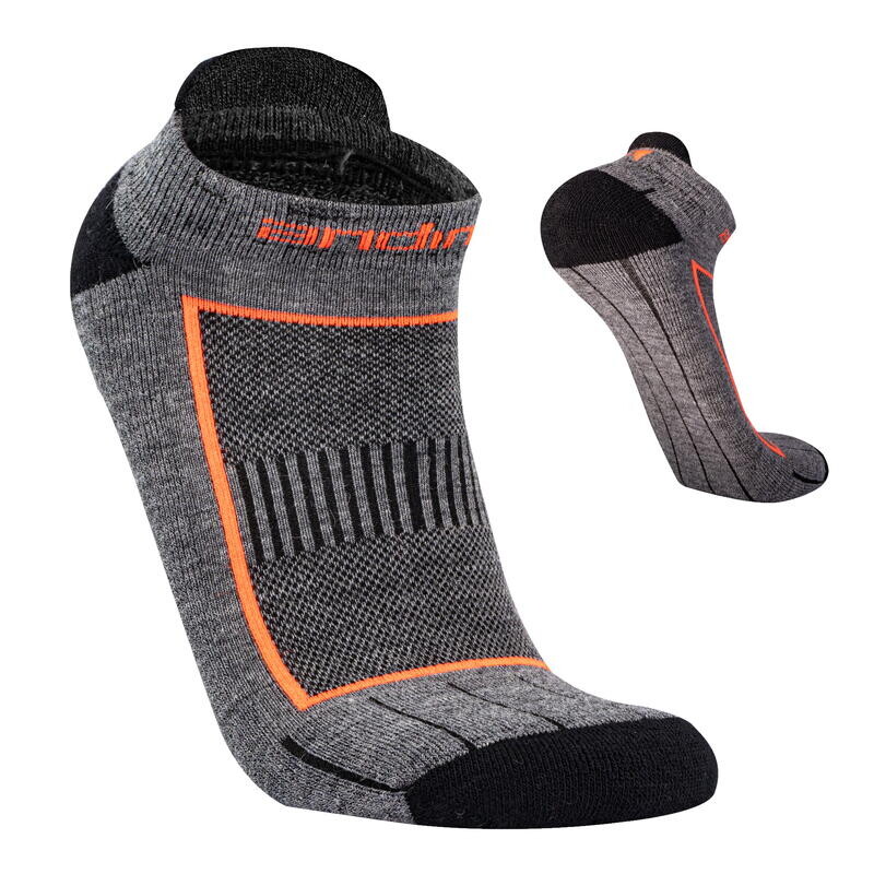 

Короткие носки ALPHA Merino Alpaca, анти-мозоли, с амортизацией ANDINA OUTDOORS, цвет gris