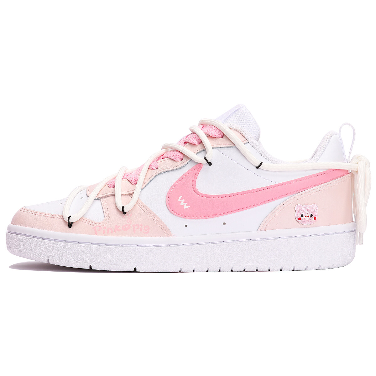 

Кроссовки Nike Court Borough Series Skateboarding Shoes Women's Low-top Pink/white, розовый