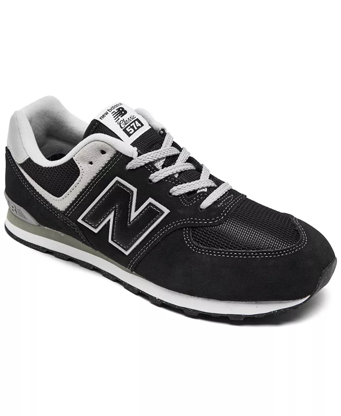 

Кроссовки 574 Casual для подростков от Finish Line New Balance, черный