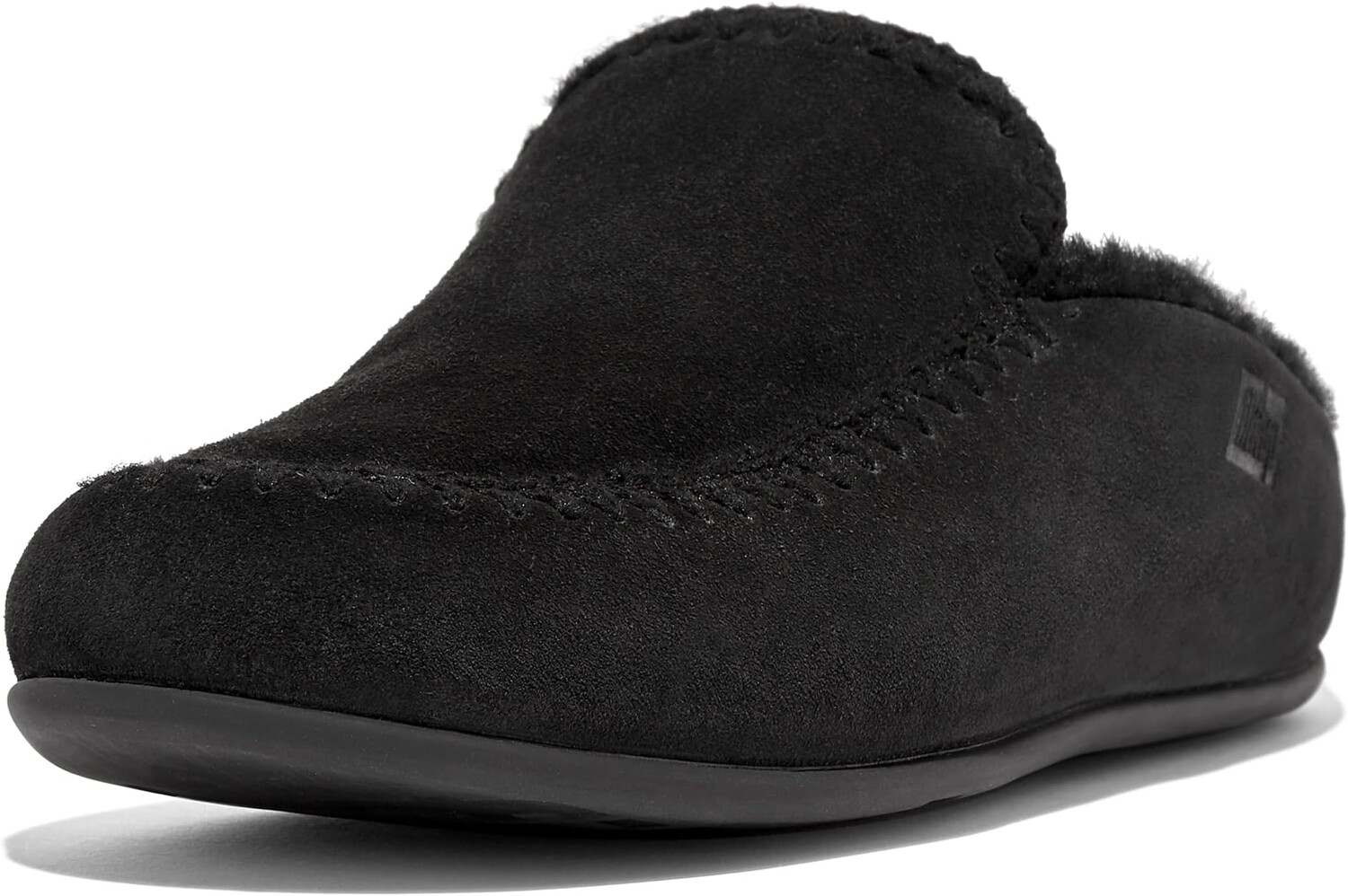 

Лоферы FitFlop Chrissie II Haus Crochet-Stitch Shearling Slippers, цвет All Black