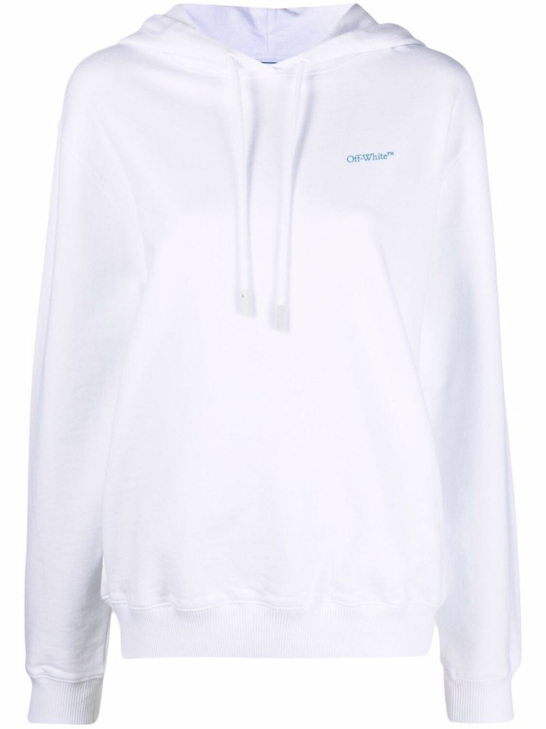 

Off-White худи с кулиской и логотипом, белый