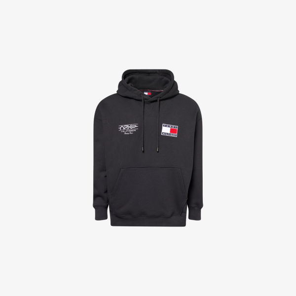 

Худи расслабленного кроя Tommy Hilfiger с вышитым логотипом, черный