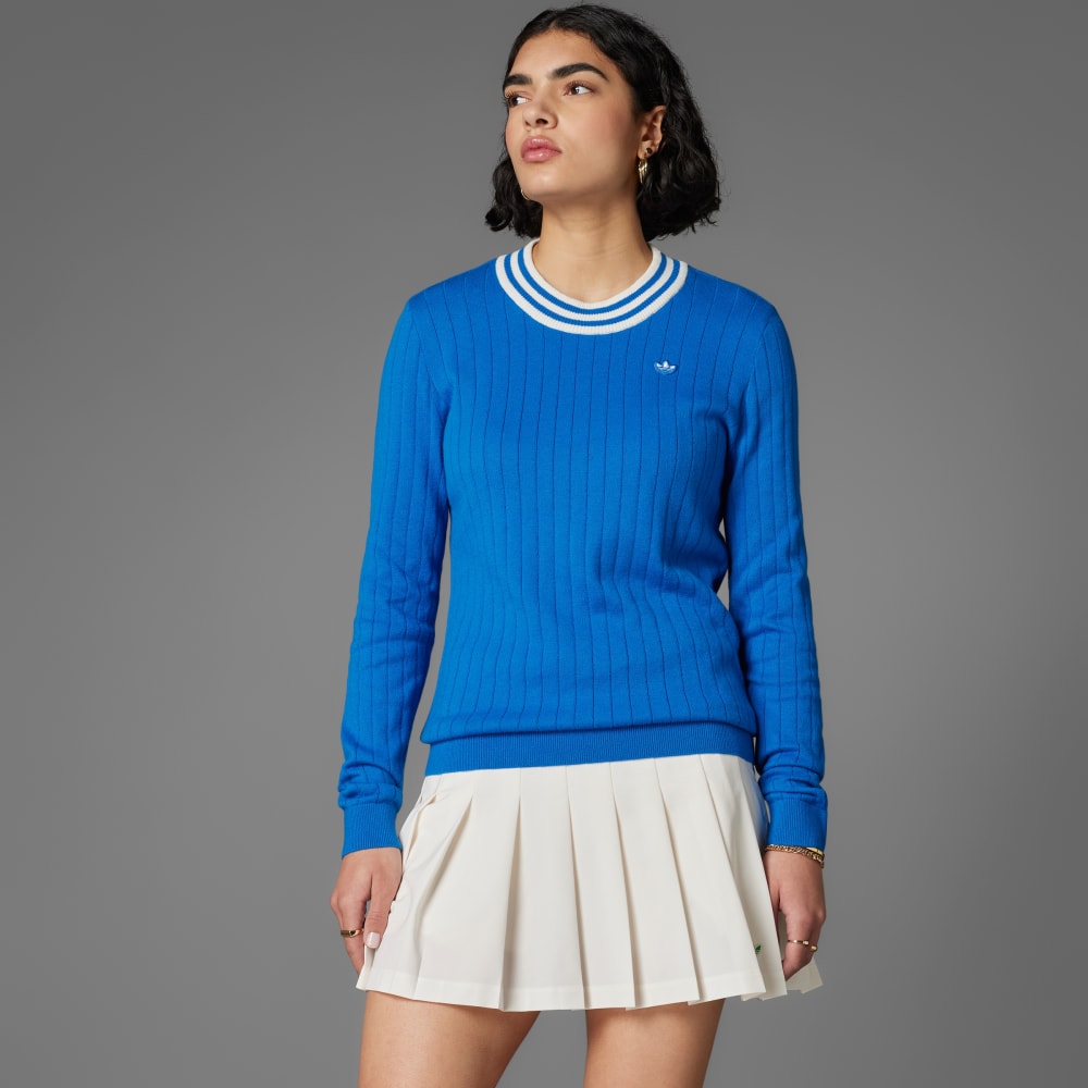

Толстовка Adidas Originals Cashmere Knit Sweater, цвет Blue Bird