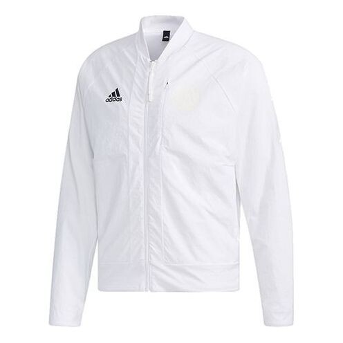 

Куртка adidas V Bomber M Training Sports Windproof Woven Logo Jacket White, белый