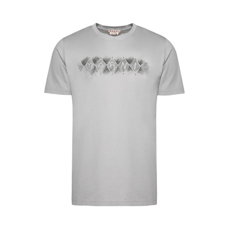 

Футболка Marni Logo Diamond Print T-Shirt Grey, серый
