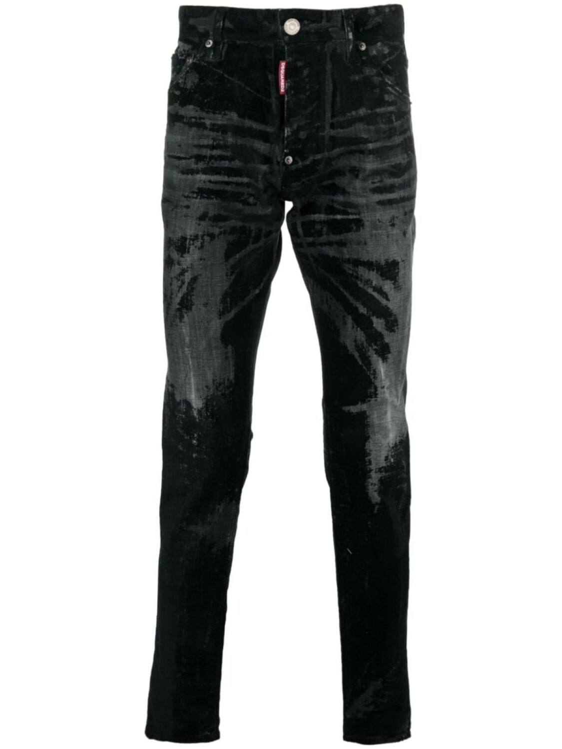 

Dsquared2 джинсы скинни с эффектом потертости, черный