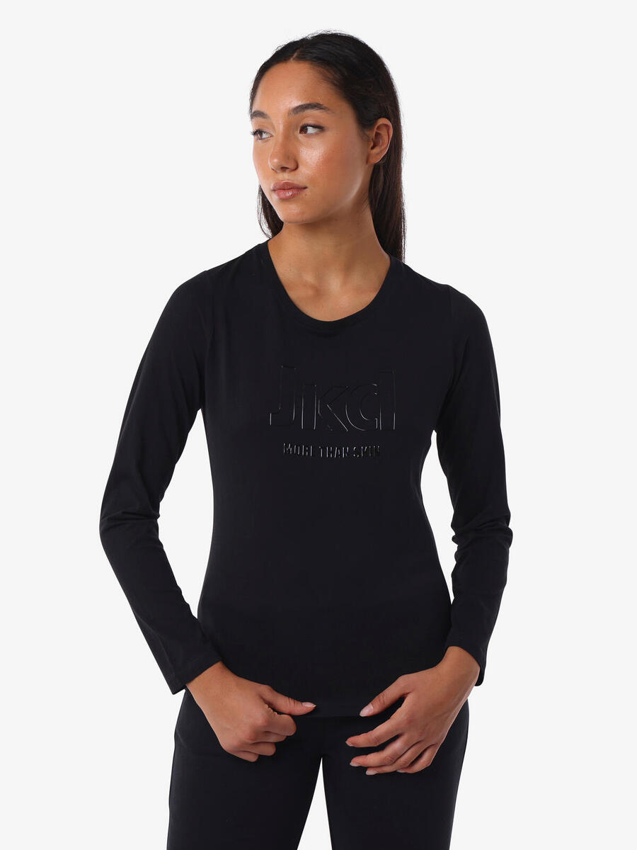 

JAKED черная хлопковая фитнес-футболка для женщин