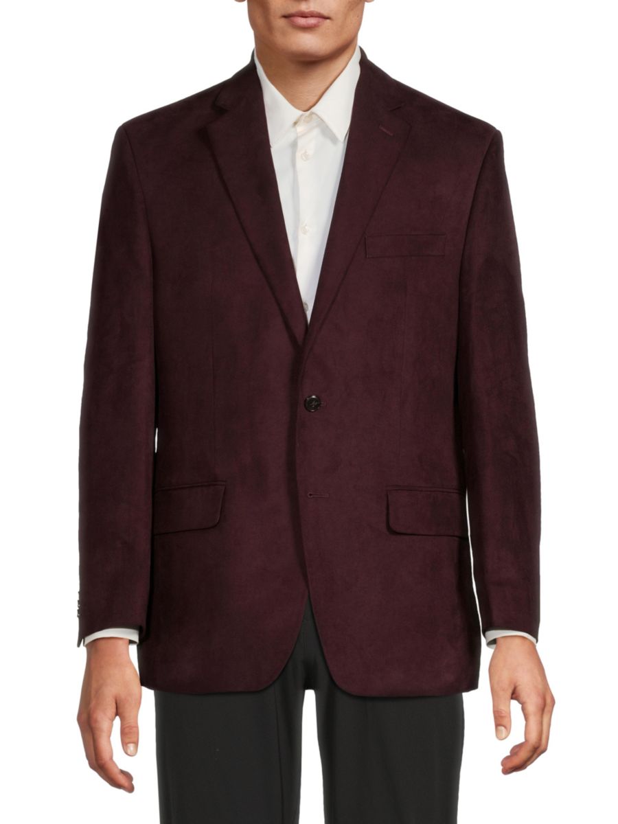 

Классический пиджак из искусственной замши Michael Kors, бордовый