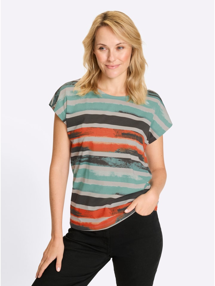 

Футболка с круглым вырезом и графитово-светло-серым принтом Sieh an!, Черный, Футболка с круглым вырезом и графитово-светло-серым принтом Sieh an!