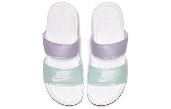 Тапочки benassi duo ultra 'white' Nike, белый — фото 3